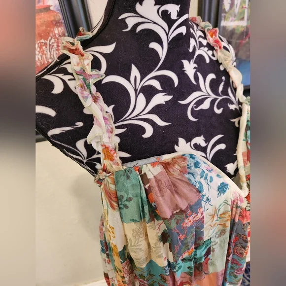 By Anthropologie Chiffon Shift Midi Dress size Small NWT - Picture 13 of 15